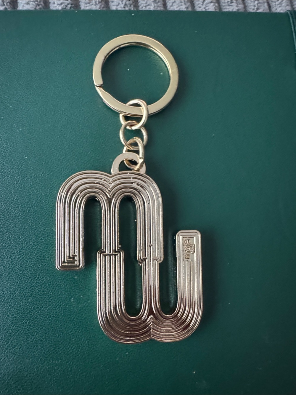 New Maje  Gold-Tone Sculptural Keychain Pendant